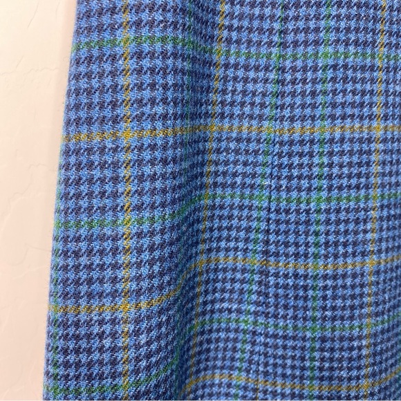 Pendleton Wool Plaid V-Neck Vintage Midi Dress Size L - Picture 8 of 12